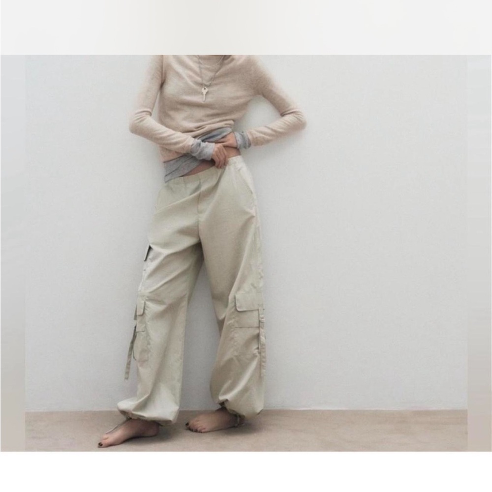 Zara Parachute Cargo Pants